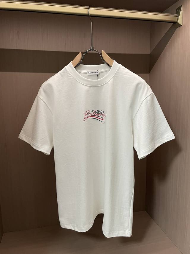 p160 巴黎世家 官网同款 官网同款 官网同款 重磅推荐！2026Ss夏装新品 专柜在售 最新系列图案Logo短袖T恤 必须人手一件的节奏！进口顶极精梳棉面料