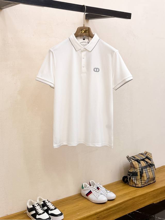 p250 迪奥 2026Ss夏季新款字母Logo男士翻领polo衫！经典商务男款，高端男装的天花板级别的商务男款！简约时尚大气不失优雅，单穿内搭体面过人，品质控