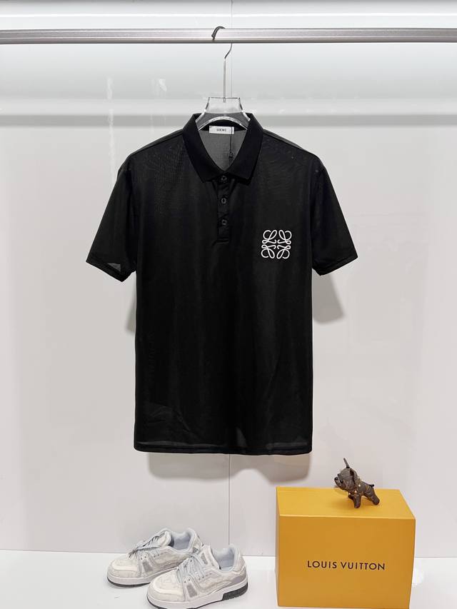 130 Lowew 罗意威 休闲短袖翻领polo衫 品牌经典 拼色扁机领 经典 字母刺绣品牌Logo 男女同款 2026Ss新款早春官方同步 高版本 高品质 时