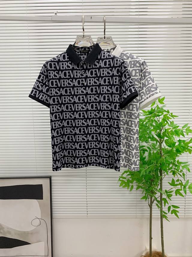 p260范思哲2026Ss夏季新款字母Logo男士翻领polo衫！经典商务男款，高端男装的天花板级别的商务男款！简约时尚大气不失优雅，单穿内搭体面过人，品质控