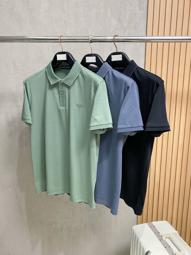p200阿玛尼2026Ss夏季新款字母Logo男士翻领polo衫！经典商务男款，高端男装的天花板级别的商务男款！简约时尚大气不失优雅，单穿内搭体面过人，品质控