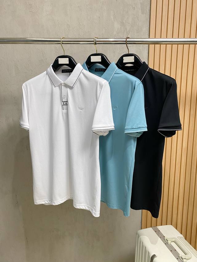p200阿玛尼2026Ss夏季新款字母Logo男士翻领polo衫！经典商务男款，高端男装的天花板级别的商务男款！简约时尚大气不失优雅，单穿内搭体面过人，品质控