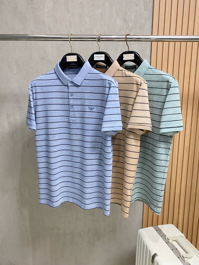 p200阿玛尼2026Ss夏季新款字母Logo男士翻领polo衫！经典商务男款，高端男装的天花板级别的商务男款！简约时尚大气不失优雅，单穿内搭体面过人，品质控