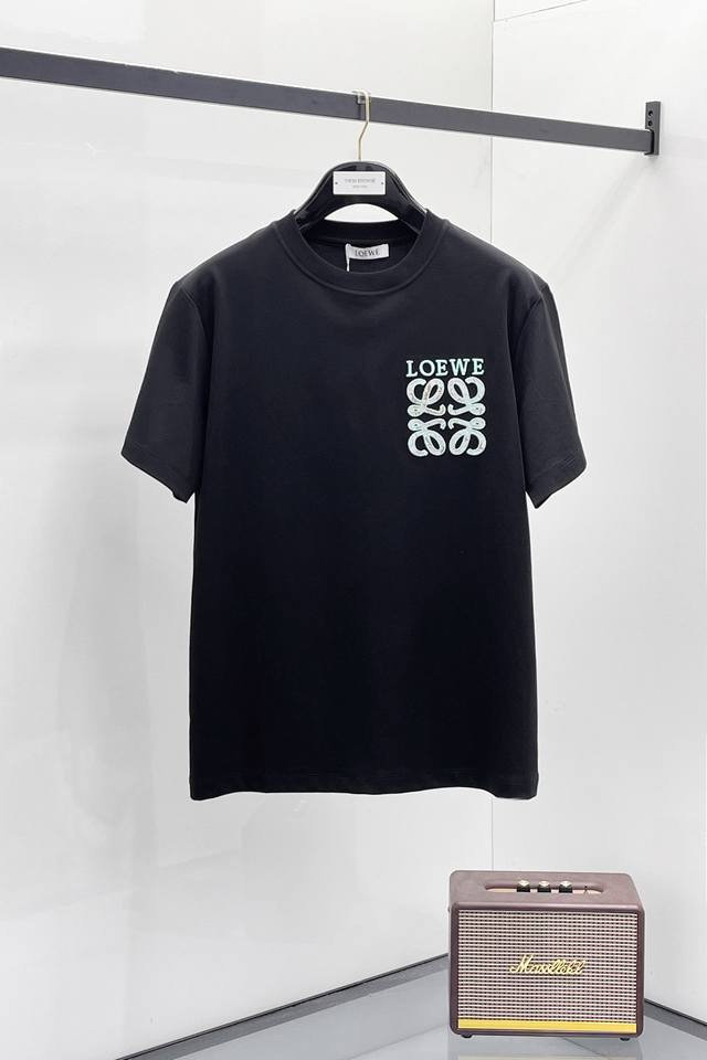 p170 Loewe- 2026Ss马年贺岁款春夏精品短袖T恤 官网同步 高端品质 定制顶级纯棉面料，顶级大厂1:1制作，时尚大牌重工艺Logo设计，手感柔软细