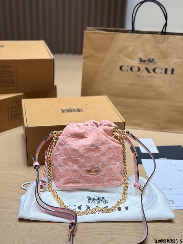 Replica Original Fabric p240 Coach Denim Faye Mini Lucky Bag Coach Denim Faye M