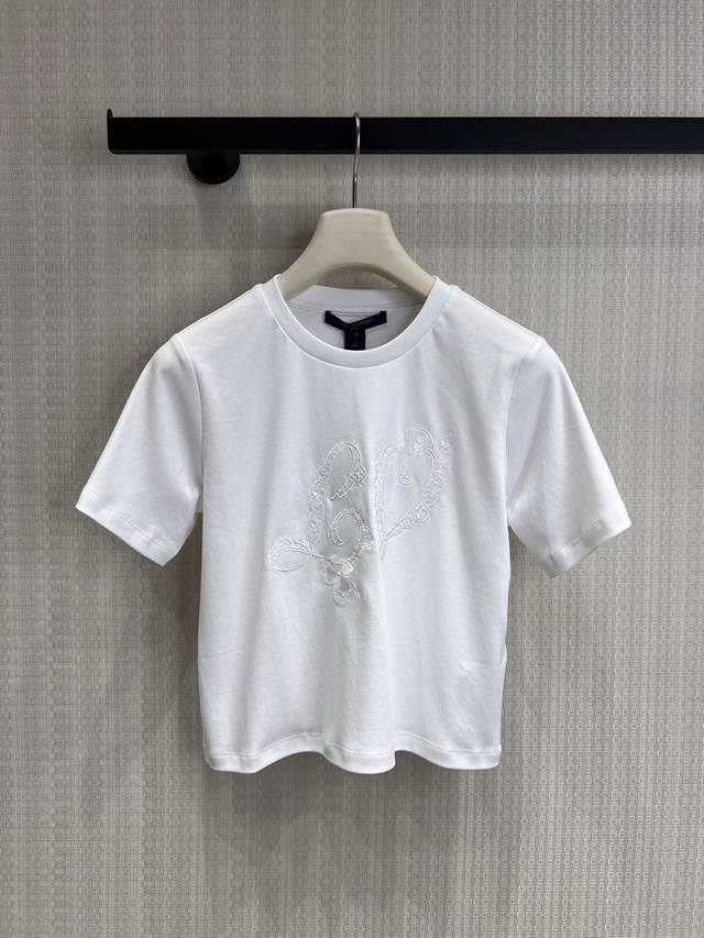 Wholesale 220 90s Spring/Summer New Arrival Louis Vuitton Embroidered Short Whi