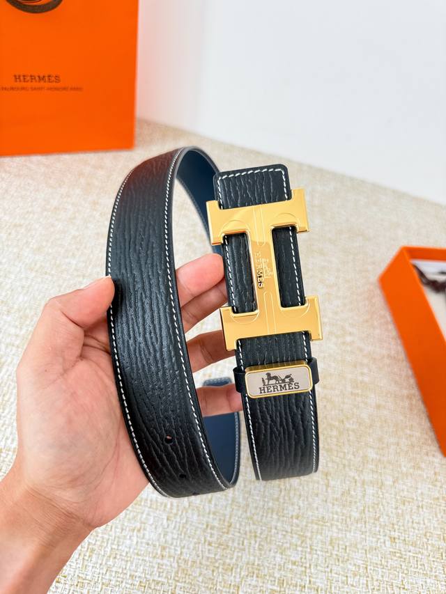 : Hermes Belt, Original P200 Model: Hook buckle, classic pure steel buckle, doub : Hermes Belt, Original P200 Model: Hook buckle, classic pure steel buckle, doub