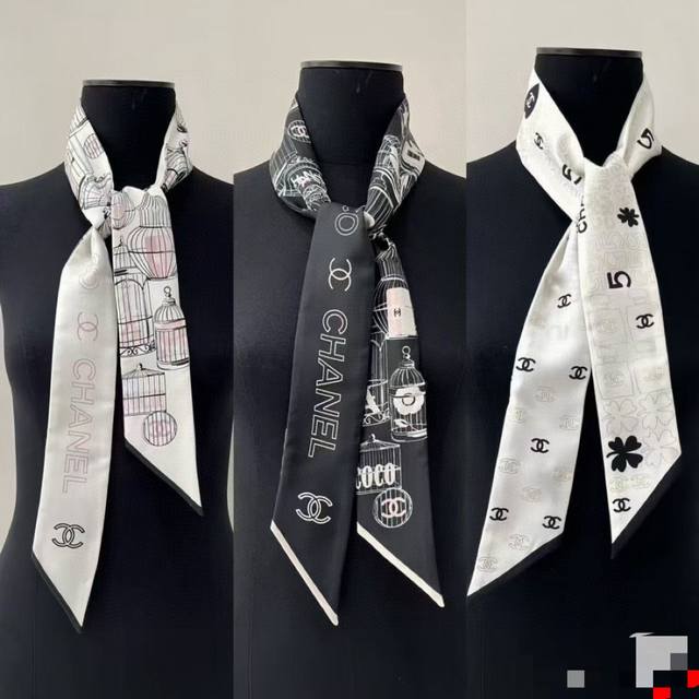 70 The Chanel Twilly scarf is here! Featuring the Chanel star logo, it's truly a