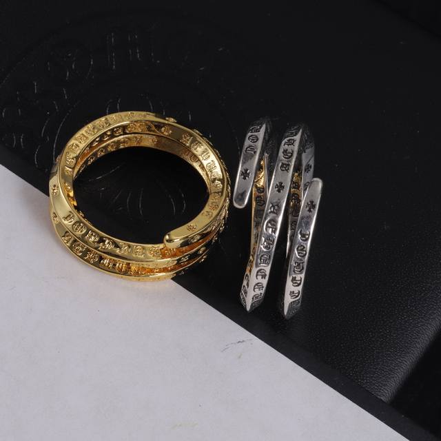 80Chrome Hearts 克罗心戒指 码数：6-11 码