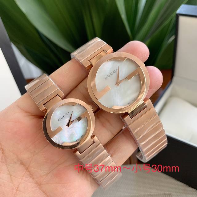 p820 Original Box: 30 Gucci double G watch, medium 37mm ~ small 30mm, women's wa