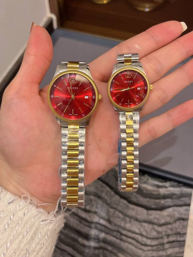 White 380 Gold 520 Wearing it will brighten your mood!!! Gucci's new G-Timeless