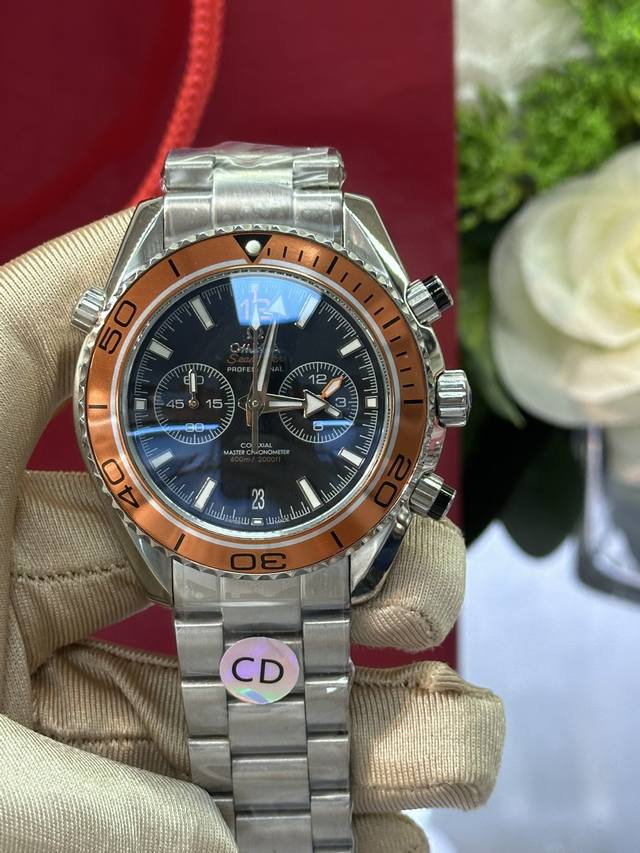 720独家实拍图 Omega Men's Wristwatch, Battery Movement, Ceramic Ring, Energy Timing 欧