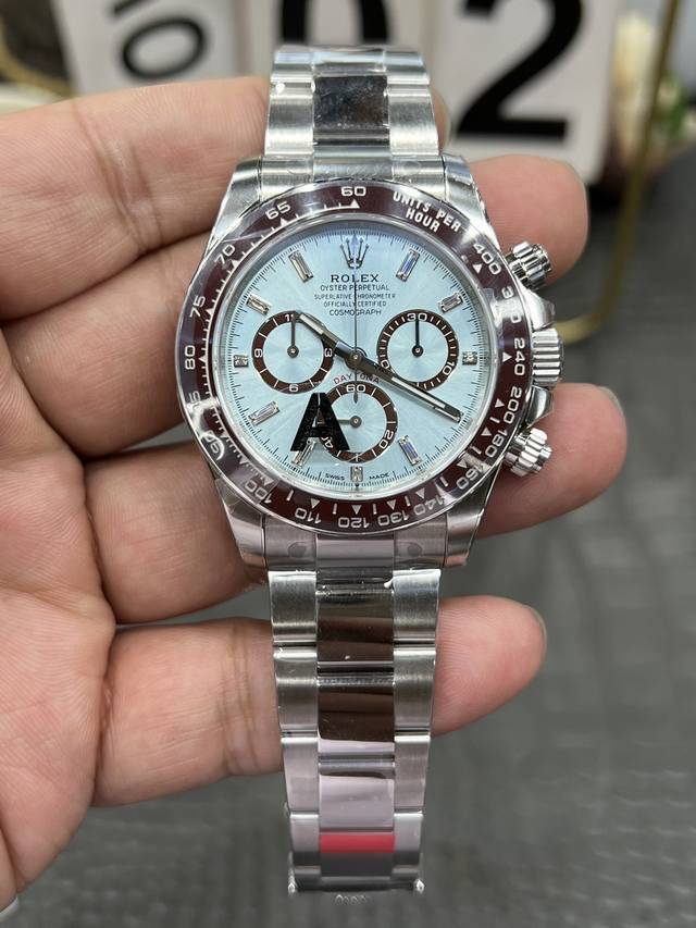 1630Vs Rolex Daytona Ice Blue Series 40mm transparent case back, equipped with D