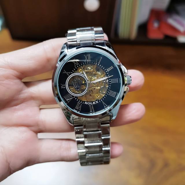 Stainless Steel Strap with Butterfly Clasp, White P160, All Black P160, Rolex,