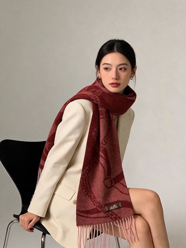 p180 Hermes Paris Fashion Show Business Men's and Women's Cashmere Scarf OEM Fac