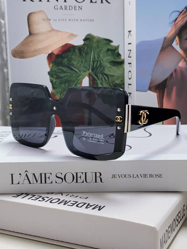 p100 Chanel香奈儿 2026新品时尚女士高端太阳眼镜偏光太阳镜大框开车墨镜眼镜 大框时尚上档次