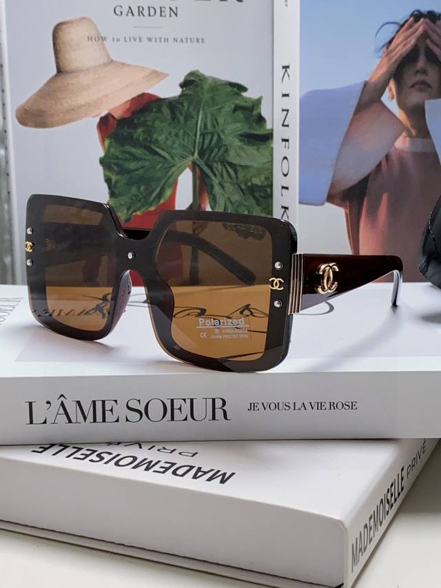 p100 Chanel香奈儿 2026新品时尚女士高端太阳眼镜偏光太阳镜大框开车墨镜眼镜 大框时尚上档次