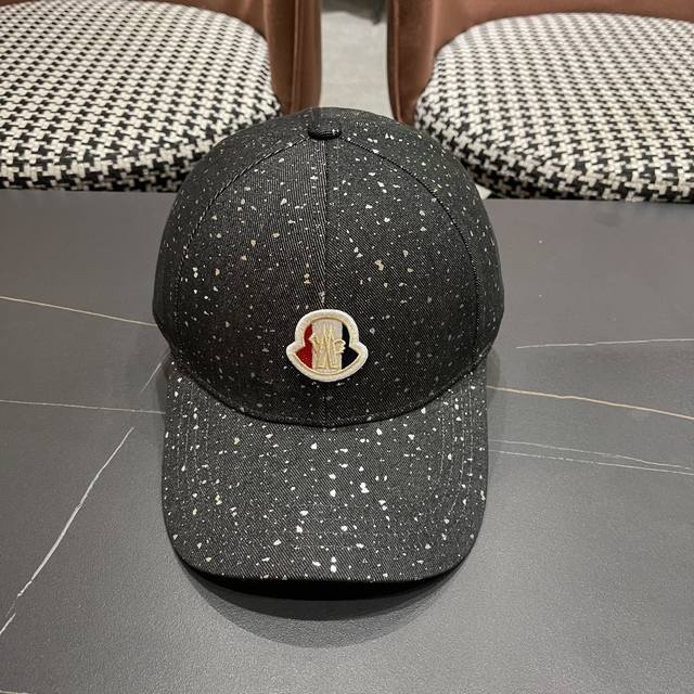 p80 Moncler sequined baseball cap, new style, women's hat, all-season sun hat, t