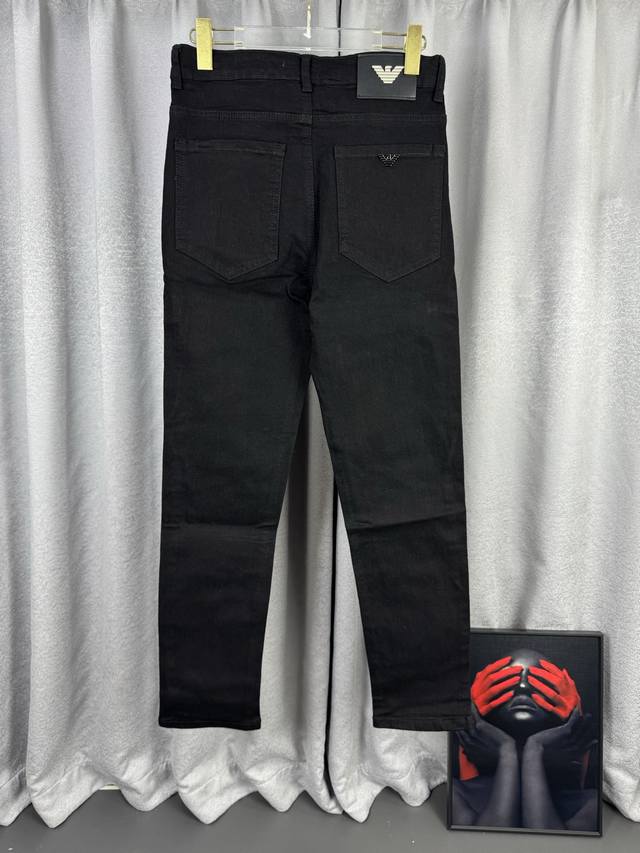p160 Armani 26Ss Early Spring New Pocket Triangle Label Eagle Logo Jeans. Made o p160 Armani 26Ss Early Spring New Pocket Triangle Label Eagle Logo Jeans. Made o