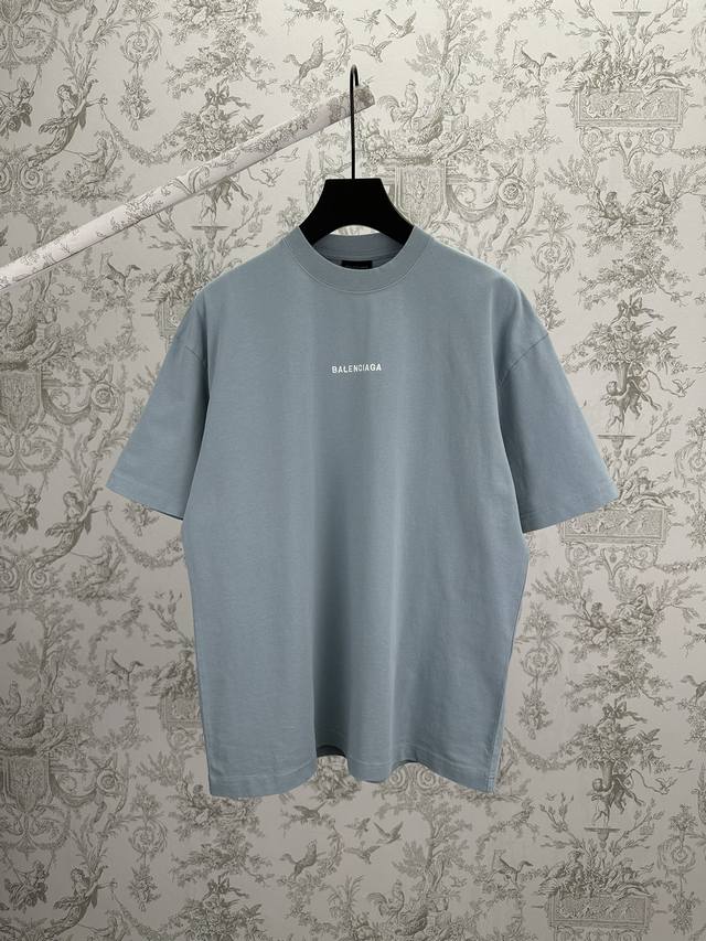 特价70 码数：S.M 巴黎 25Ss新款Balenciaga Back中号版型T恤 平纹针织面料 圆领短袖 正面和背面饰以Balenciaga Back艺术作