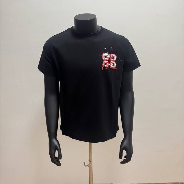 60 Style No. 510 Givenchy Print 280g Pure Cotton Short-Sleeve T-Shirt Size: S-XL 60 Style No. 510 Givenchy Print 280g Pure Cotton Short-Sleeve T-Shirt Size: S-XL