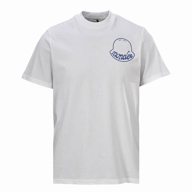 Local pickup 160 Moncler Mc two-tone round logo short-sleeved T-shirt Authentic Local pickup 160 Moncler Mc two-tone round logo short-sleeved T-shirt Authentic