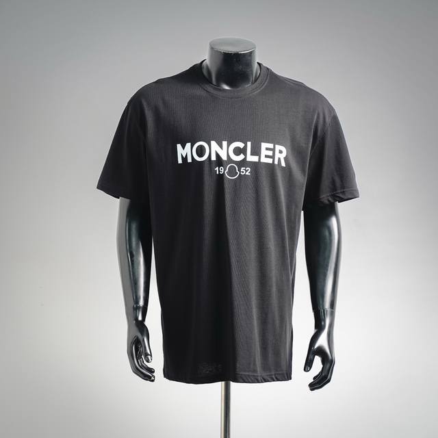 Local pickup 160 Moncler 1952 series classic large logo print short-sleeved T-sh Local pickup 160 Moncler 1952 series classic large logo print short-sleeved T-sh
