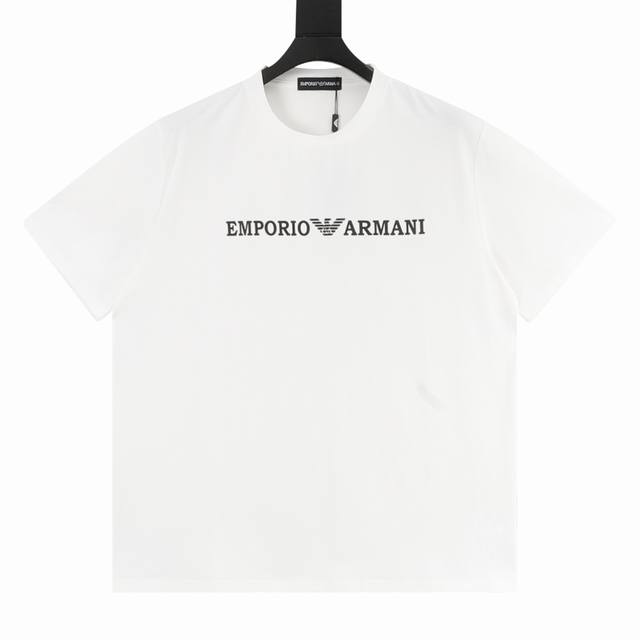 160 Armani Classic Eagle Logo Short-Sleeve T-Shirt Ea's iconic eagle logo print 160 Armani Classic Eagle Logo Short-Sleeve T-Shirt Ea's iconic eagle logo print