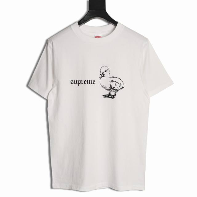 Local pickup 180 Supreme duck print short-sleeved T-shirt 230G pure cotton fabri Local pickup 180 Supreme duck print short-sleeved T-shirt 230G pure cotton fabri