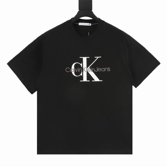 160 Calvin Klein Ck Embroidered and Printed Logo Short-Sleeve T-Shirt The integr