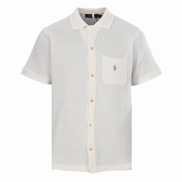Local pickup 260 Ralph Lauren Rl Pony Pocket Knit Short Sleeve Cardigan The yarn