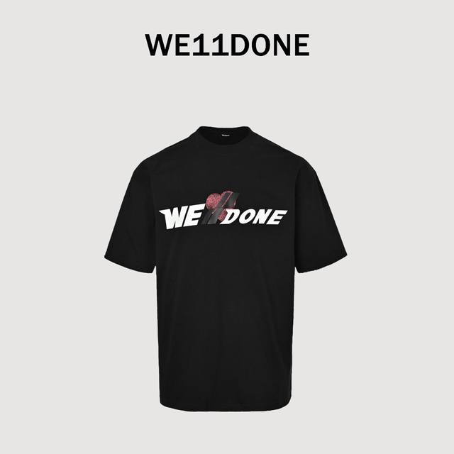 Local pickup 160 We11Done 23Ss Summer New Heart Letter Silicone 3D Print T-shirt