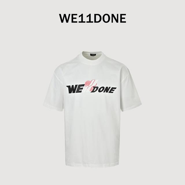Local pickup 160 We11Done 23Ss Summer New Heart Letter Silicone 3D Print T-shirt