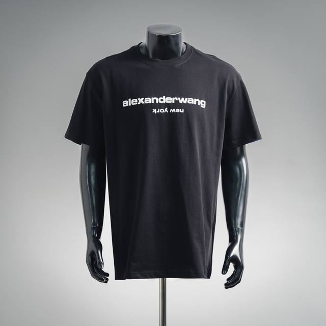 Local pickup 160 Alexander Wang 26Ss Foamed Letter Short-Sleeve T-Shirt Letter L