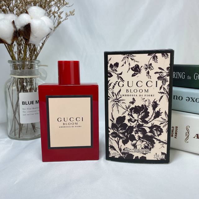 110 Original quality Gucci Bloom limited edition red bottle perfume 100ml. This 110 Original quality Gucci Bloom limited edition red bottle perfume 100ml. This