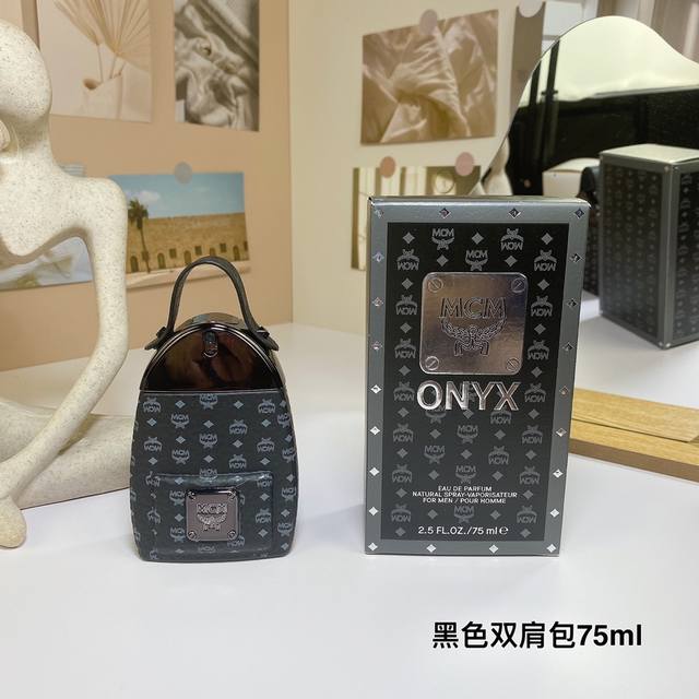 120 Original Quality Mcm Onyx Black Backpack Men's Eau de Parfum 75ml Mcm Onyx,