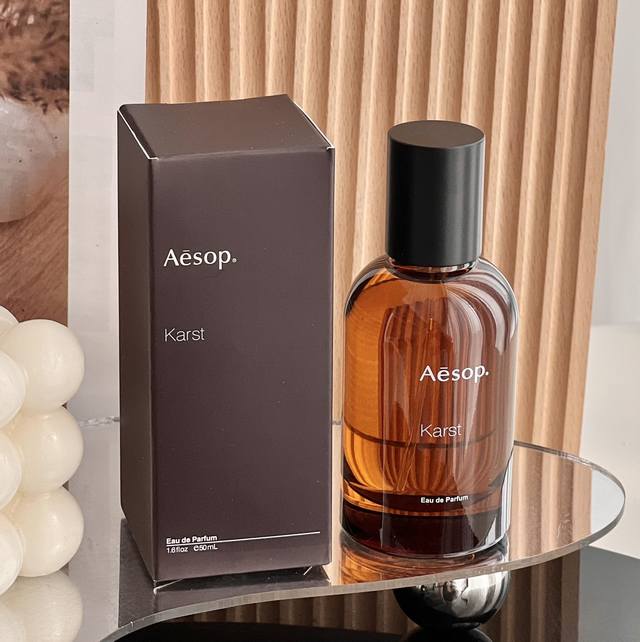 120 Original Quality Aesop Karst Top Notes: Juniper, Pink Pepper, Bergamot Middl