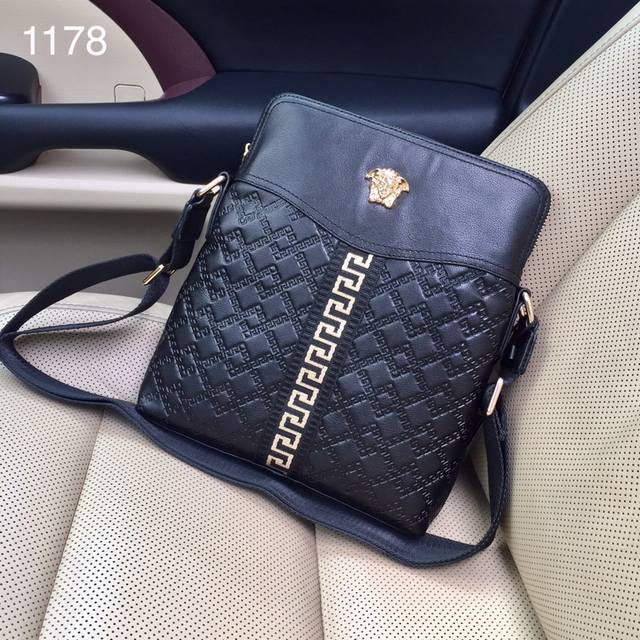 330 New Versace 1178# Men's Premium Briefcase/Handbag/Crossbody Bag - Hot Sellin