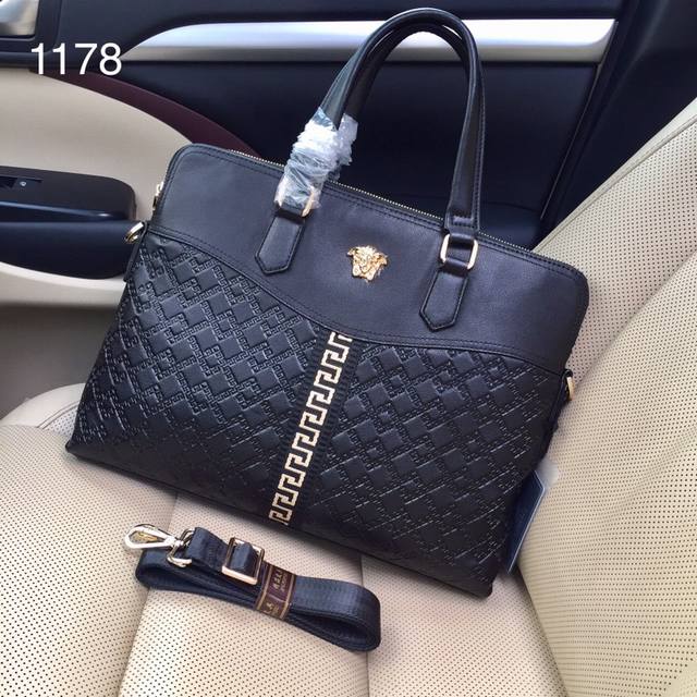 380 New Versace 1178# Men's Premium Briefcase/Handbag/Crossbody Bag - Hot Sellin