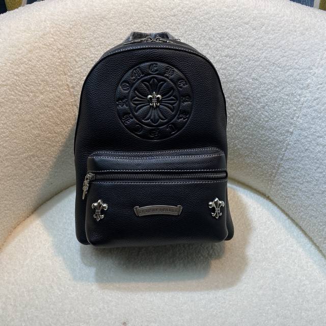 p730 Top-quality original Chrome Hearts backpack, imported top-grain cowhide wit