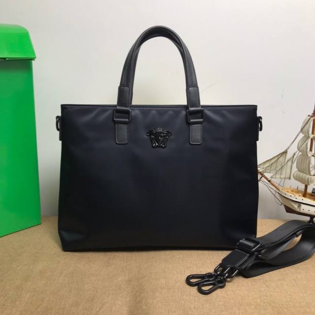 p510 Top-tier original Versace men's briefcase, 100% imported Oxford nylon water