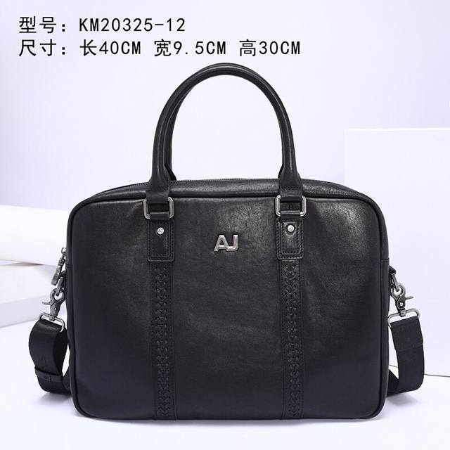 p720 Authentic, parallel import Armani men's briefcase. Made of imported top-gra