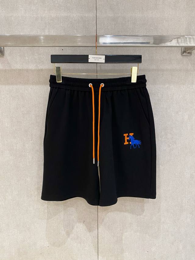 p200 Hermes 2026 Spring/Summer New Men's Casual Loose Shorts, Five-Point Pants,
