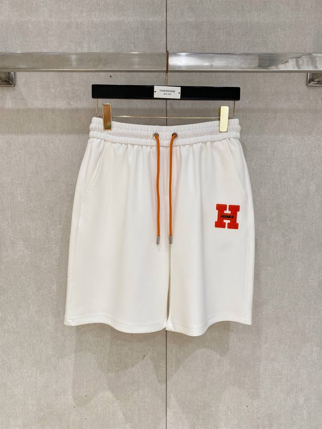 p200 Hermes 2026 Spring/Summer New Men's Casual Loose Shorts, Five-Point Pants,