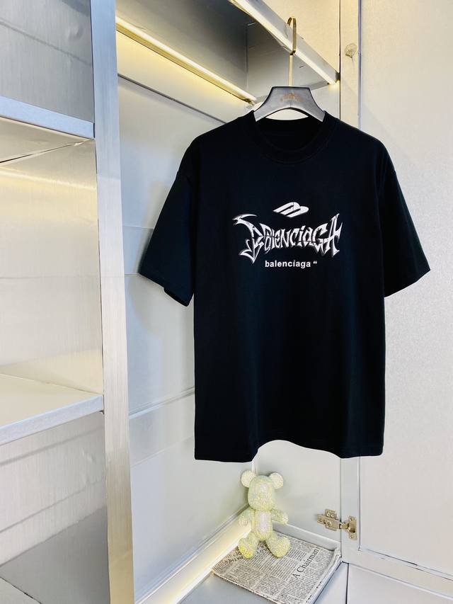 p220 穿240斤 胖子福音 情侣装巴黎世家Balenciaga 原单品质 2026最新款 男装短袖T恤 精选专柜订制顶级丝光棉进口面料 所有细节做工完美1比