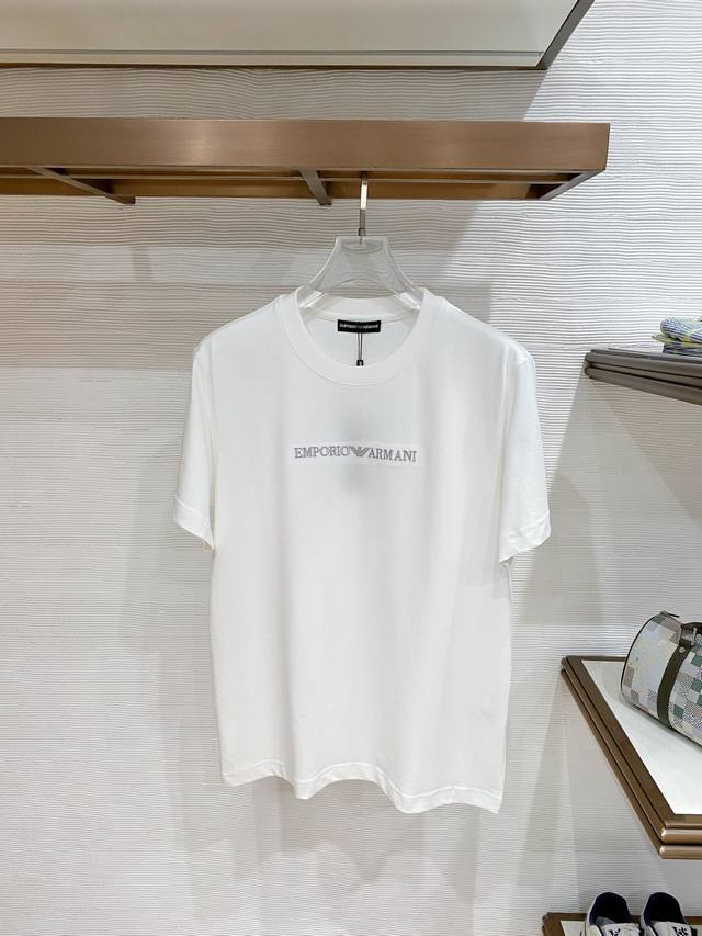 p190. Armani 26Fw Spring/Summer New Arrival - Latest Short-Sleeve Crew Neck T-Sh