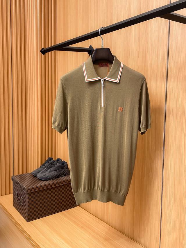 p300 Hermes 2026 Spring/Summer New Arrival High-End Tencel Wool Blend Knitwear C
