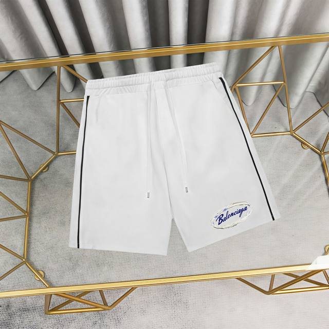 150 Balenciaga Printed Cotton Shorts/Sweatpants 1:1 replica, 380g terry cloth, h