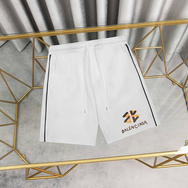 150 Balenciaga Printed Cotton Shorts/Sweatpants 1:1 replica, 380g terry cloth, h