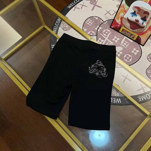 p150 注→ 区别市场垃圾货 广州高版本对版对色 Evisu 福神年秋冬新品男士佛头印花短裤 码数S-Xxl